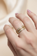 14K FENDI INSP BAND RING X000854342
