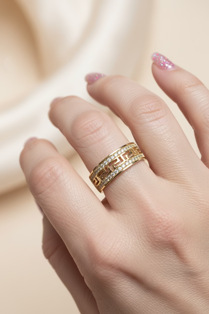 14K FENDI INSP BAND RING X000854342