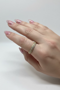 14K CLEAR ETERNITY BAND RING X001183131