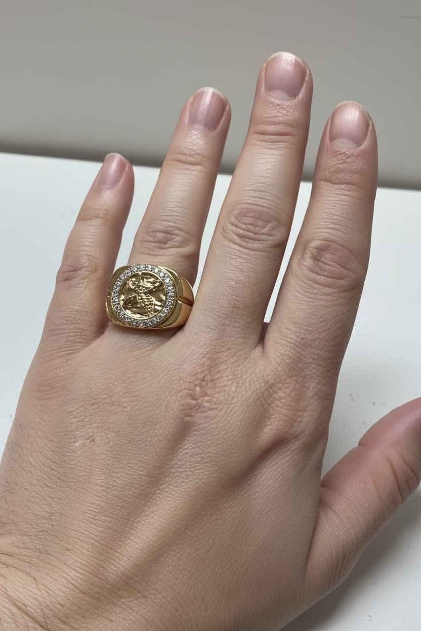 14K CENTENARIO MENS RING