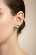 14K CRYSTAL RHINESTONE BEE STUD EARRING SY1238C