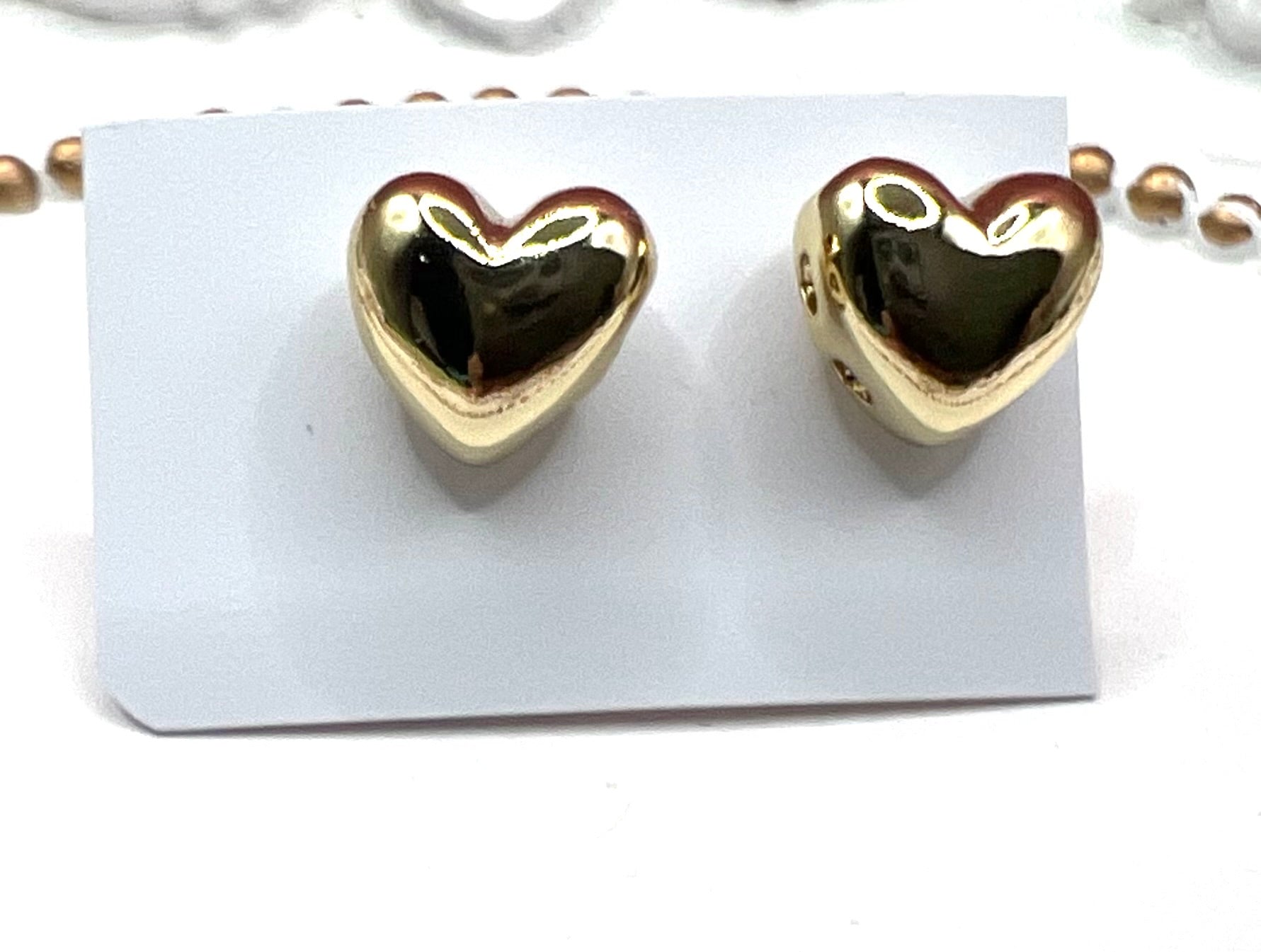 14K Heart Shape Stud Earing UESM-0577