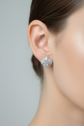 WHG DIAMOND CLUSTER STUD EARRING
