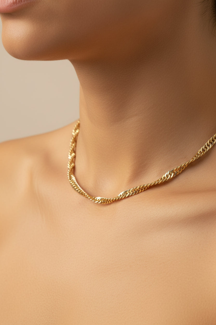 14k 24 in Twisted Necklace Chain D160-HM-60CM X001164704