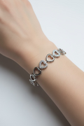 WHG HALO HEART TENNIS BRACELET