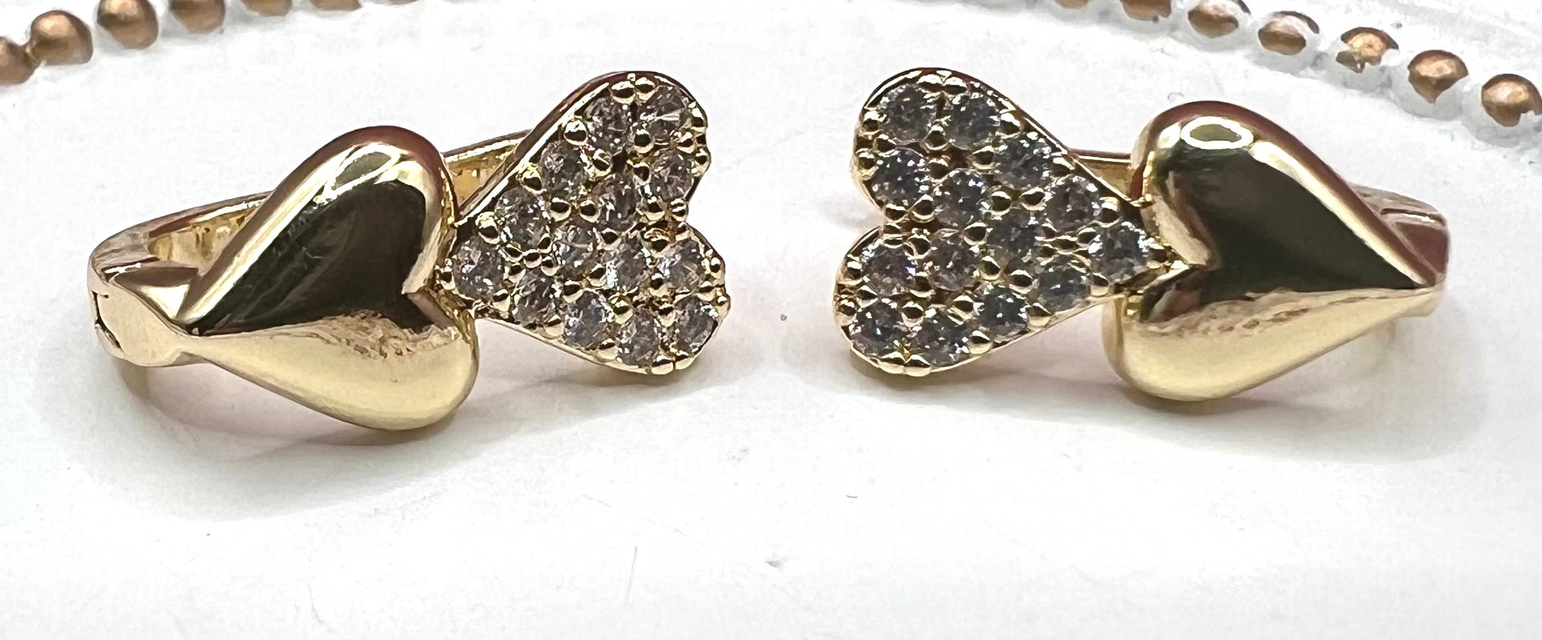 14K Heart Earings RQ 173