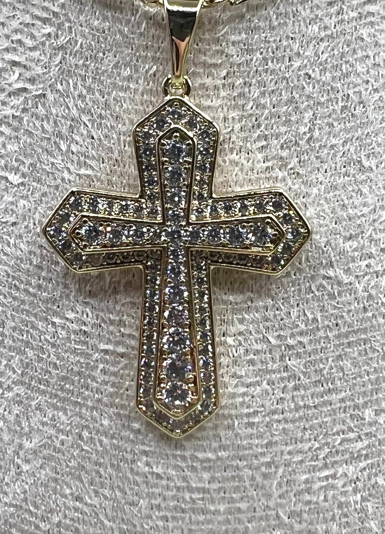 14K Cross Pendant ZPYX-4060