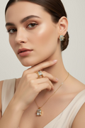 14K AQUAMARINE MATCHING 3-SET