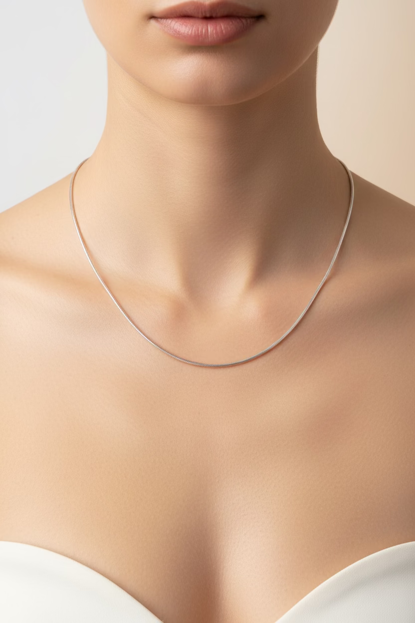 WHG SNAKE CHAIN NECKLACE 50CM T001254656