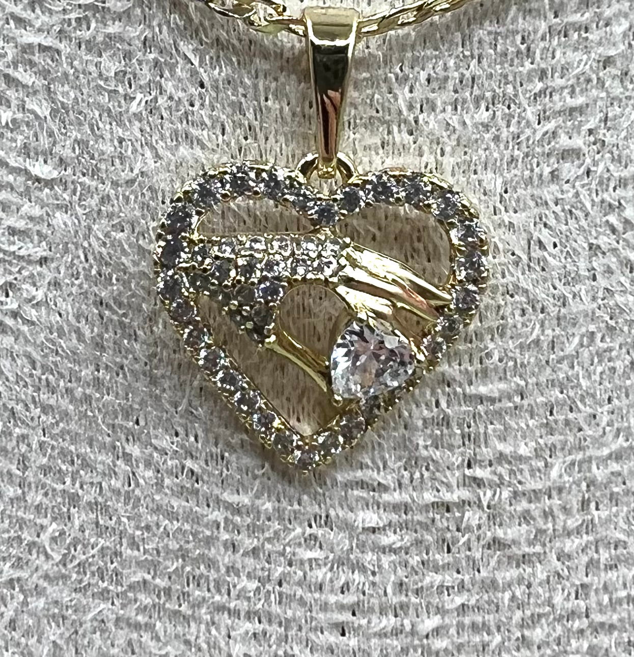 14K Heart Pendant ZPXX-0212