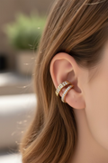 14K PAVE EAR CUFFS