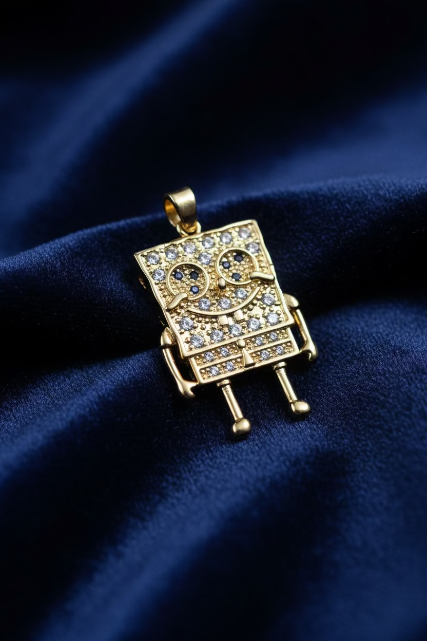14K SPONGEBOB SQUAREPANTS PENDANT
