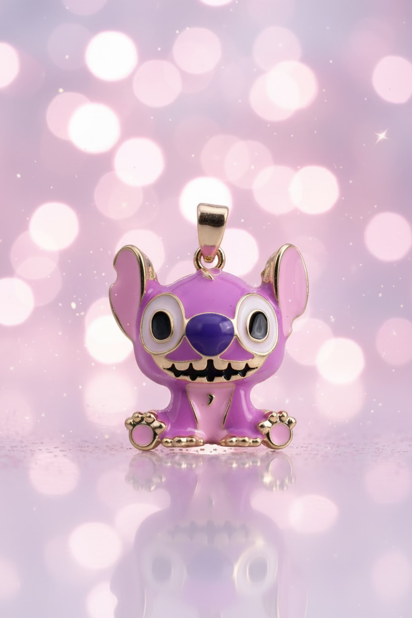 14K DISNEY ANGEL ENAMEL PENDANT