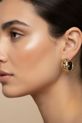 14K MOON & STAR HUGGIE EARRING X000775305
