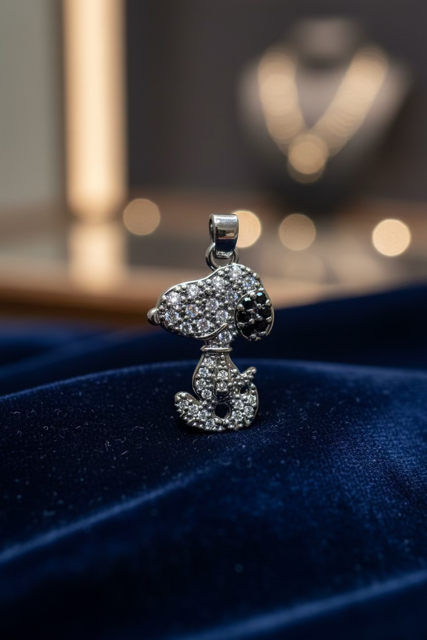 WHG ICED-OUT SNOOPY PENDANT