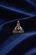 14K CINDERELLA PUMPKIN CARRIAGE PENDANT