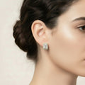 14K CLEAR STUD Earings UECF-0136 X001232004