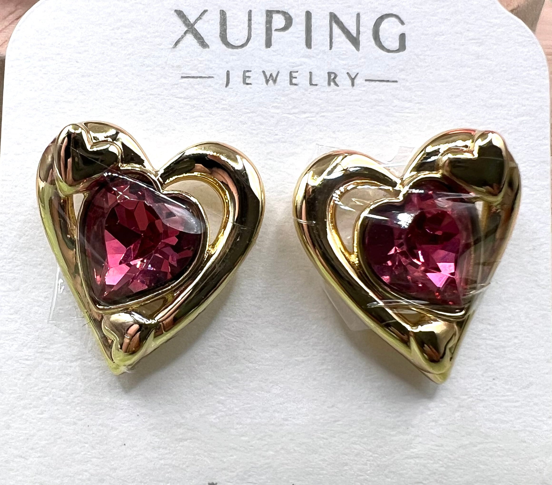 14K Heart Stud Earring JingJing JESM-10987 X001013781