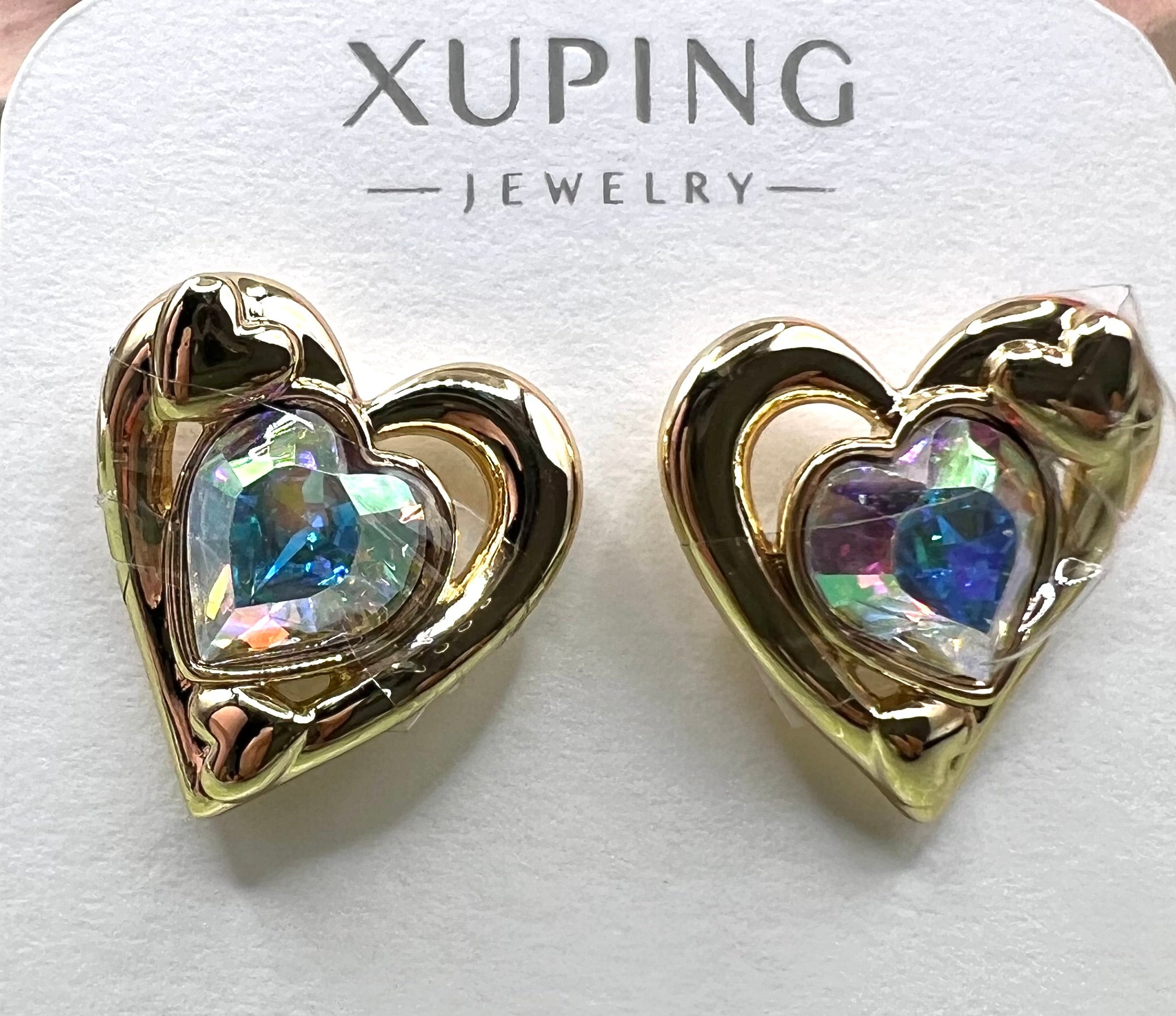 14K Heart Stud Earring JingJing JESM-10987 X001013781