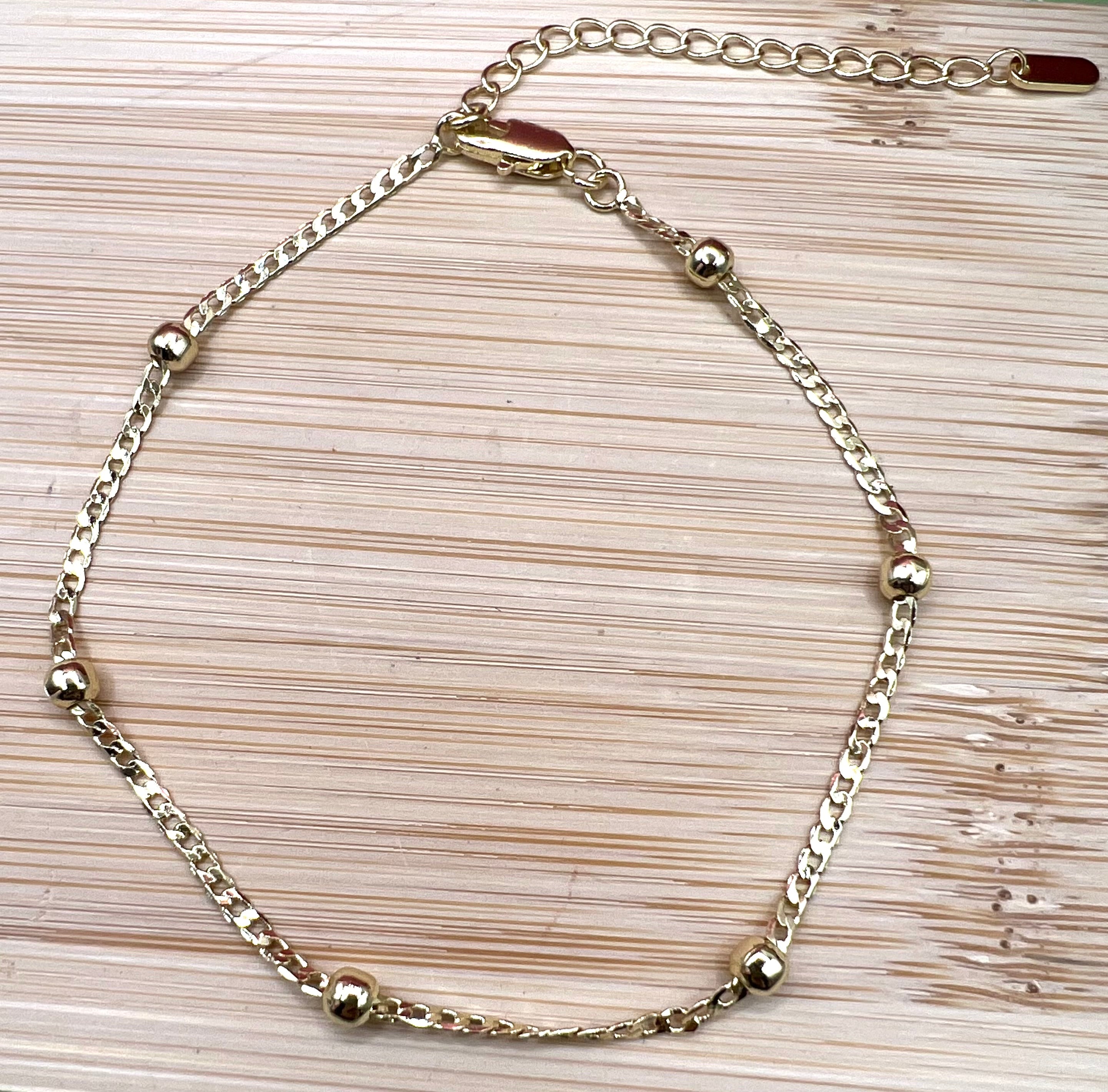 14K Anklet Ball Chain 3.5N 27CM LCC-30400013