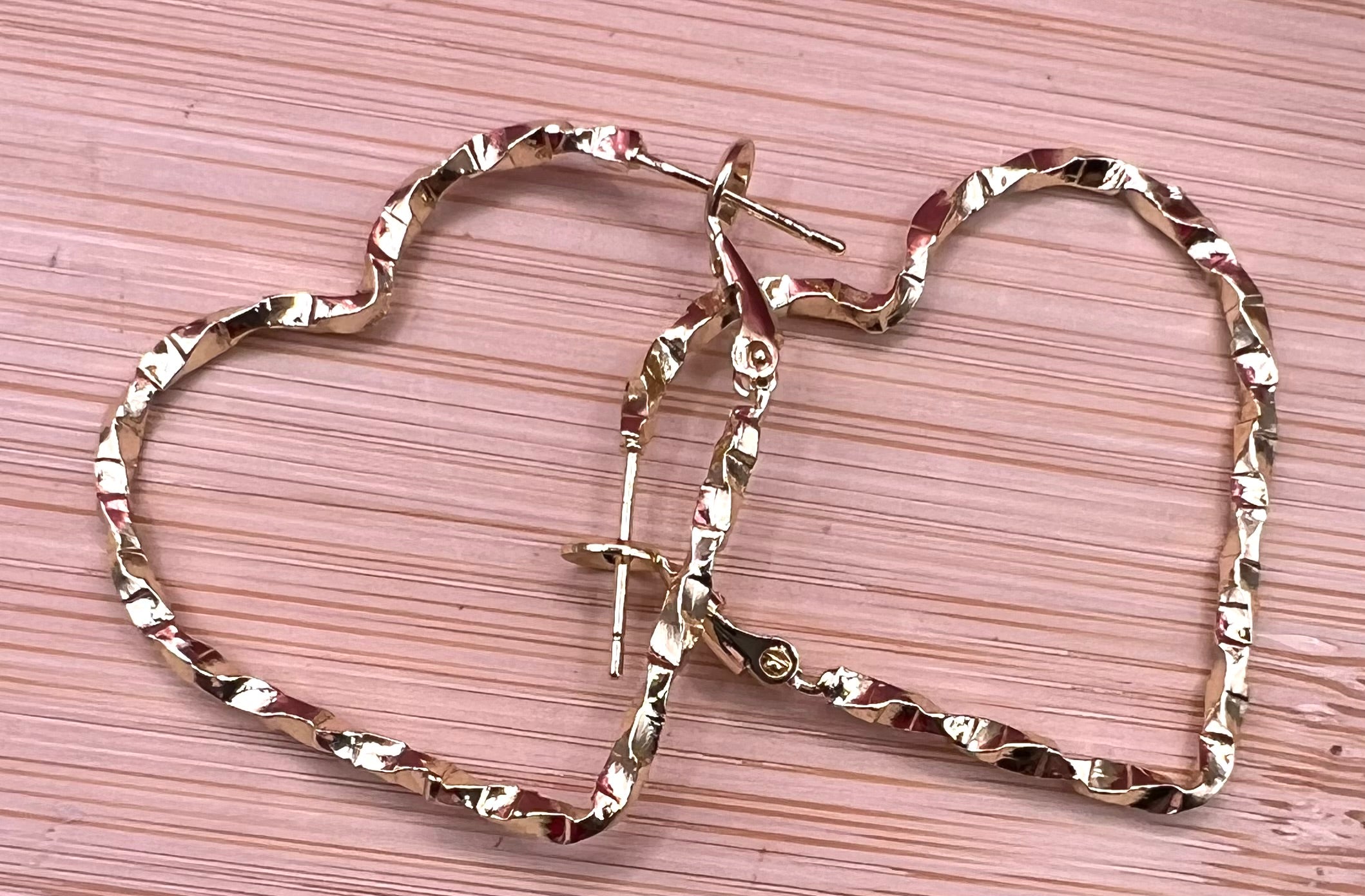 14K Heart Earings R-23370005