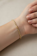 14K DIAMOND-CUT ROPE 5N-19CM CHAIN LCC-28450118