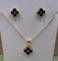 14K Black Clover Set GT-08860002