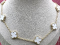 14K White Clover Necklace ST-08510003