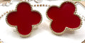 14K Red Clover Earrings RK-62720007