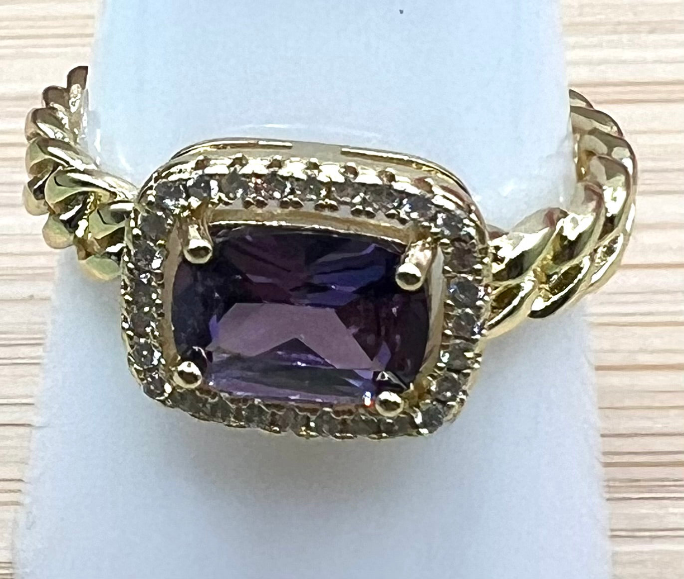14K Purple Square Ring GJ-37970001