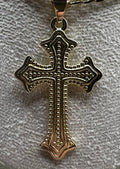 14K Cross Pendant DC-42860001