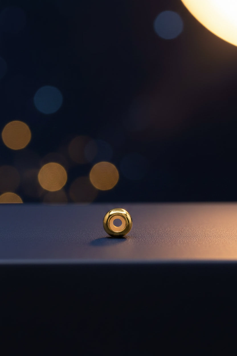 14K PANDORA ROUND STOPPER BEAD
