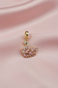 14K PANDORA PINK SWAN CHARM PENDANT