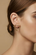 14K WIRE HEART STUD EARRING R-27270001