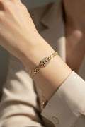 14K"CC" LOGO WITH "CZ" NSP BRACELET ZM