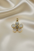 14K FLOWER CHARM  PENDANT