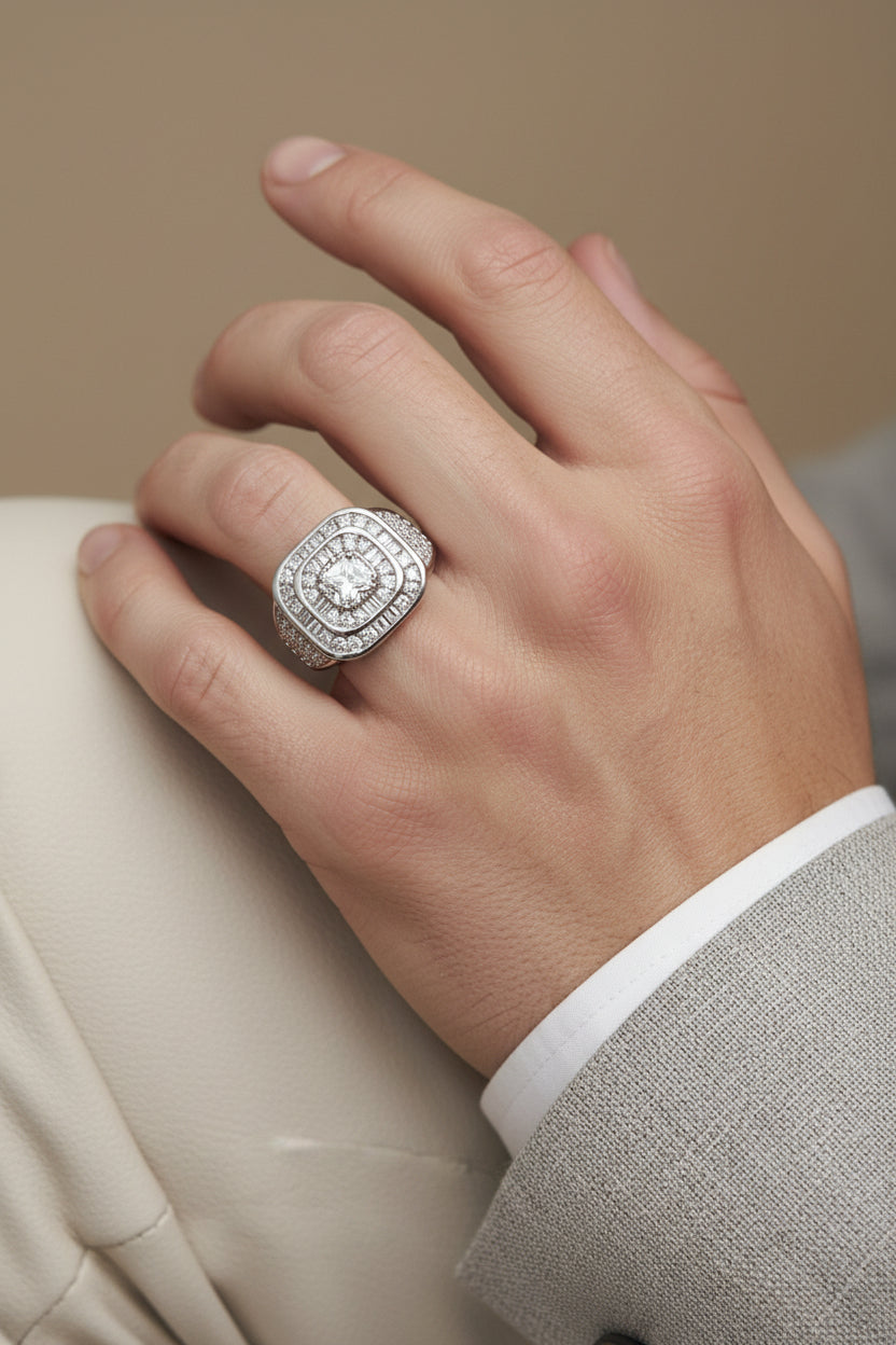 WHG MENS SIGNET-STYLE RING