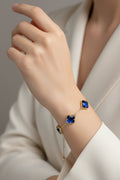 14K BLUE CLOVER  BRACELET  16N GT-08890012