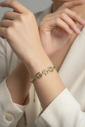 14K CHRISTIAN DIOR LOGO DESIGN INSP DESIGN BRACELET