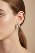 14K CLEAR CLOVER STUD EARRING RH-14780001
