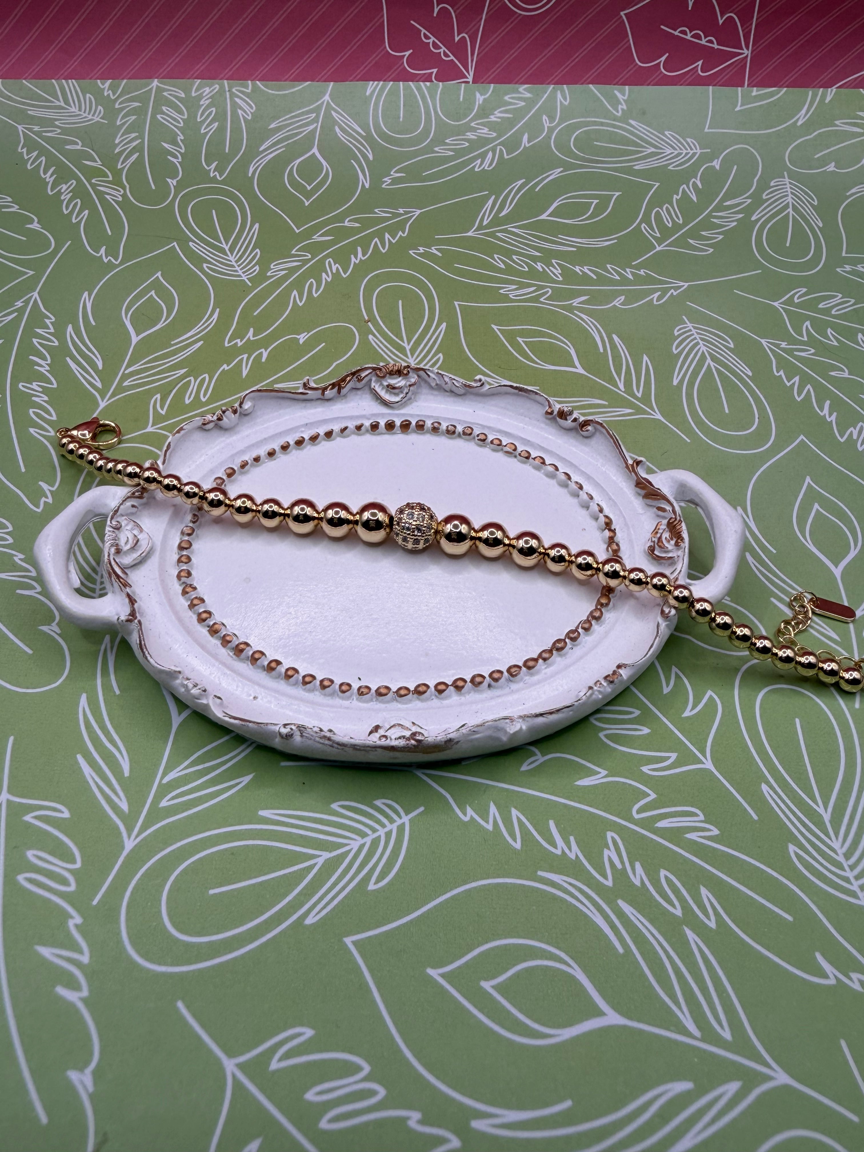 14K Beaded Bracelet CS-22040001