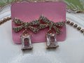 14K Dangle Stud RQ-Bow
