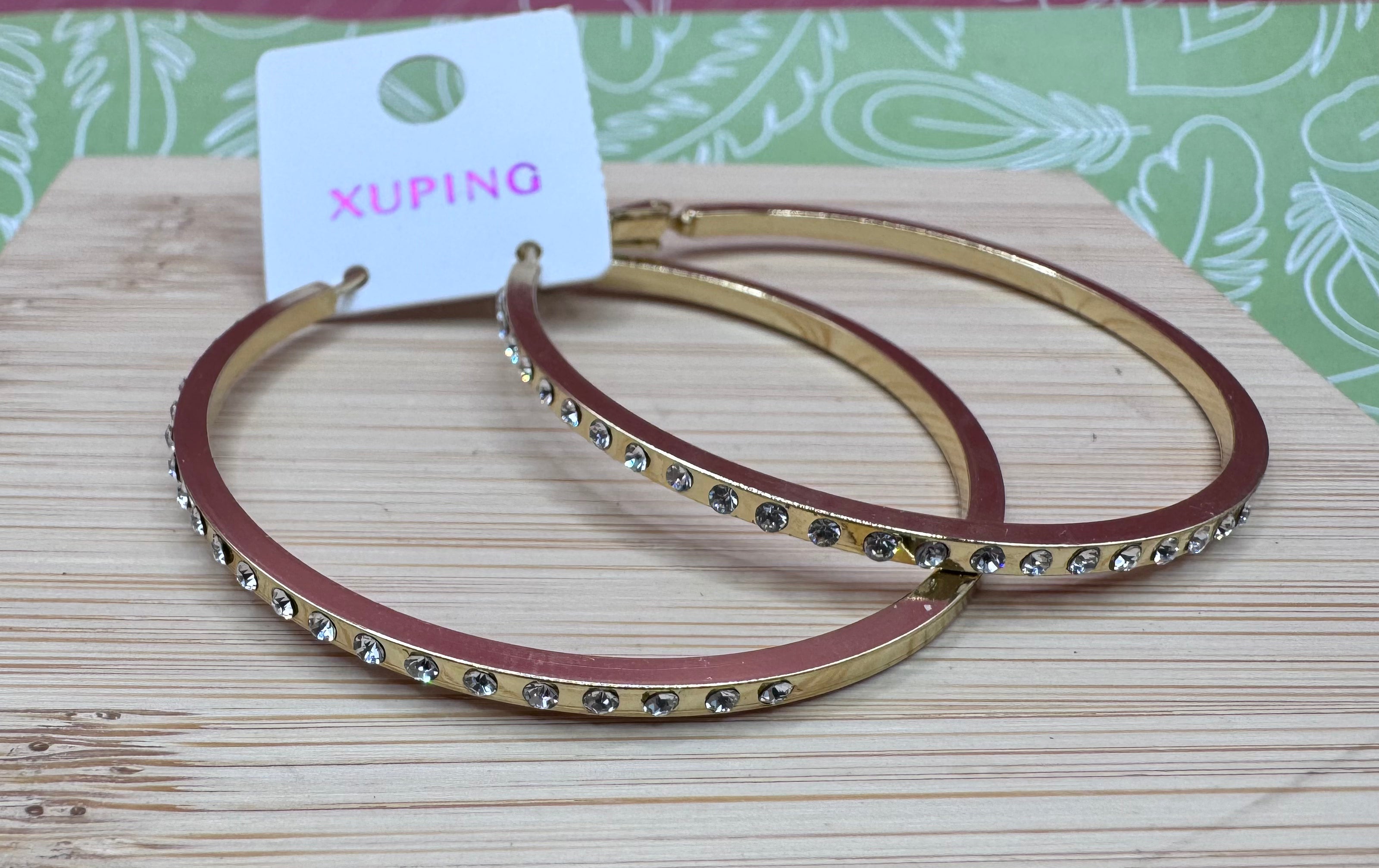 14k Bling Hoop Earing HBE-3165