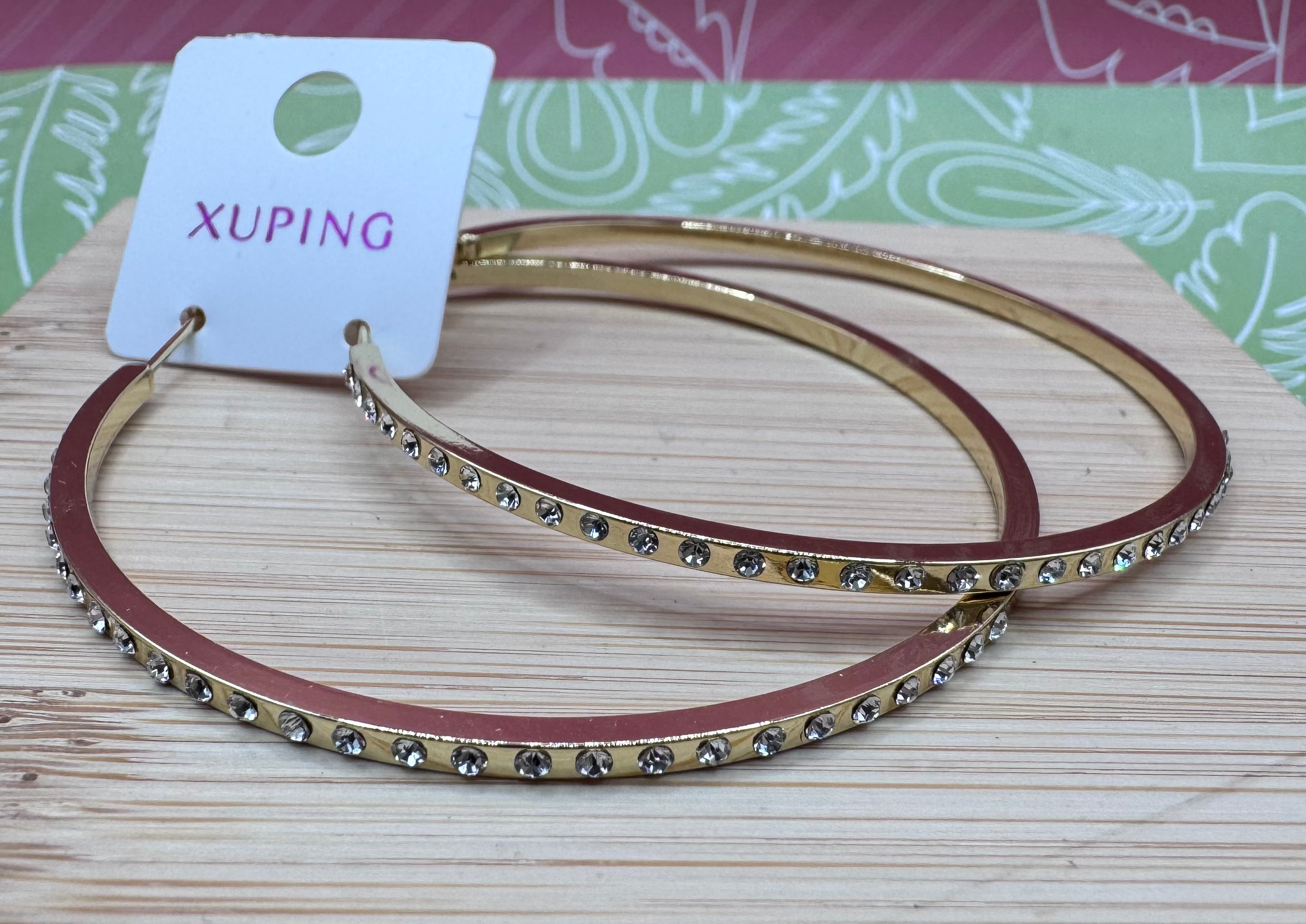 14k Bling Hoop Earing HBE-3165