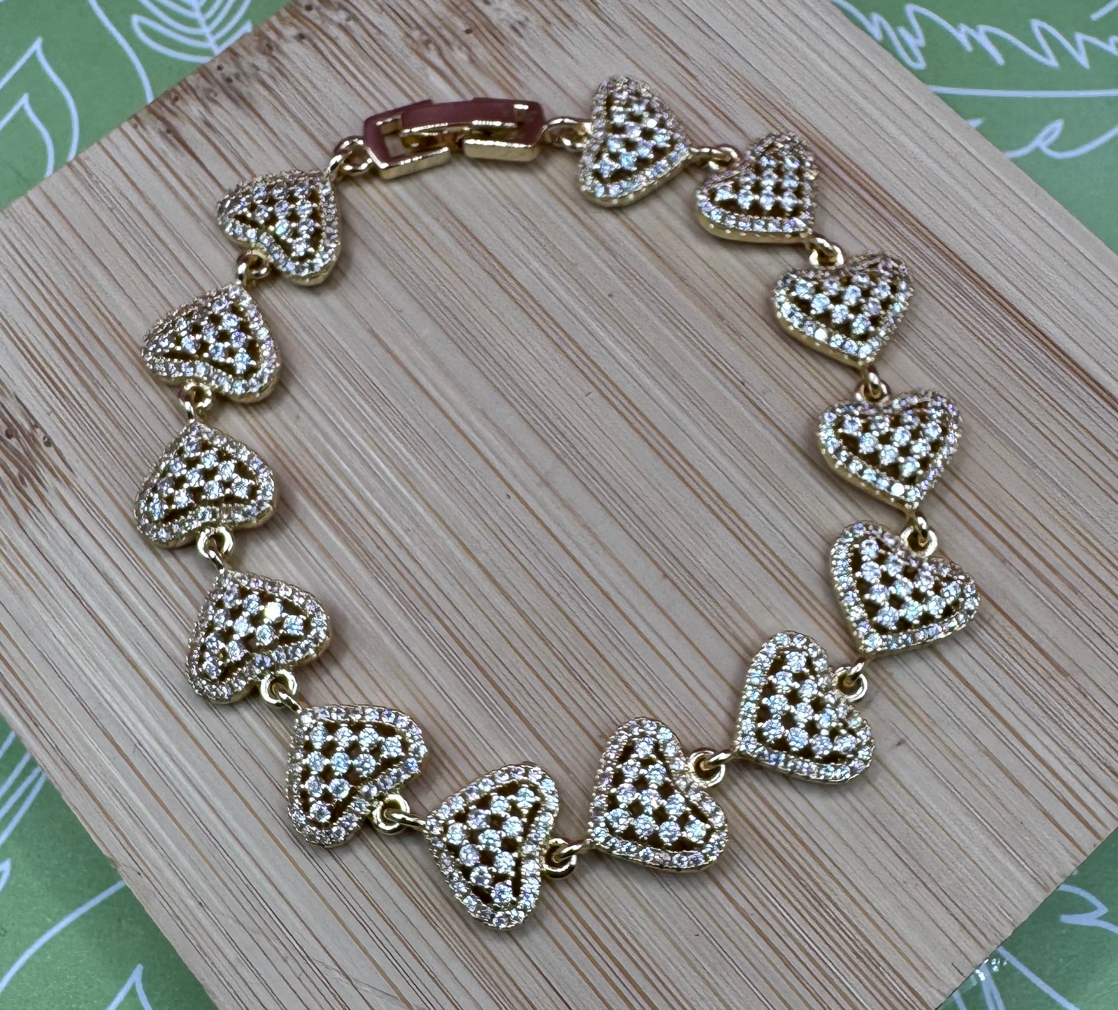 14K Heart Bracelet RQ188
