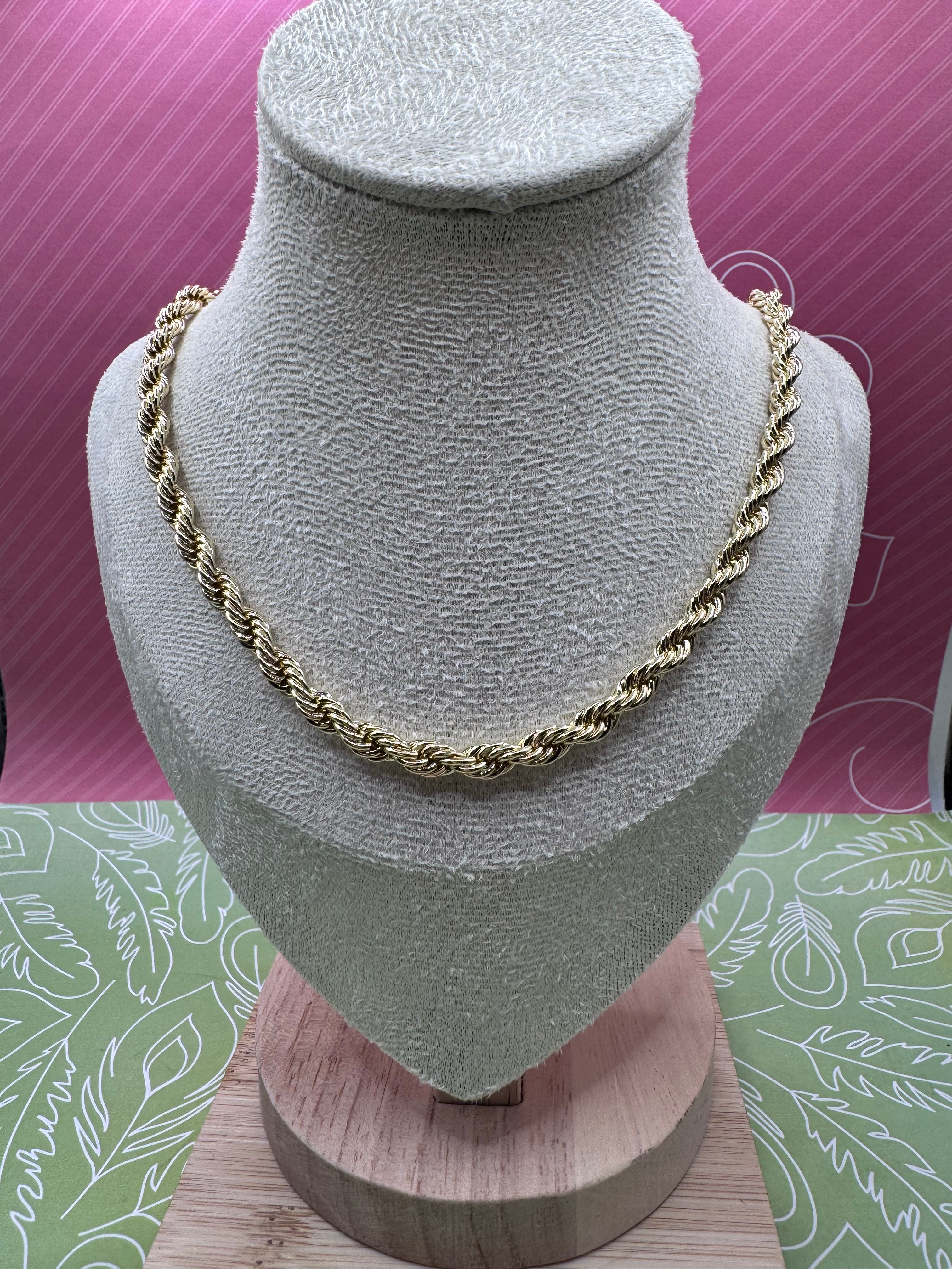 14K 20in Rope Necklace Chain 5N-50CM LCC-28450122