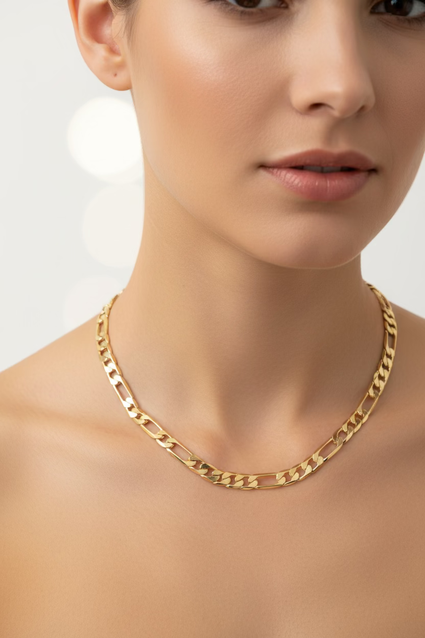 14K 20in Figaro Necklace Chain 6N-50CM LCC-27180315