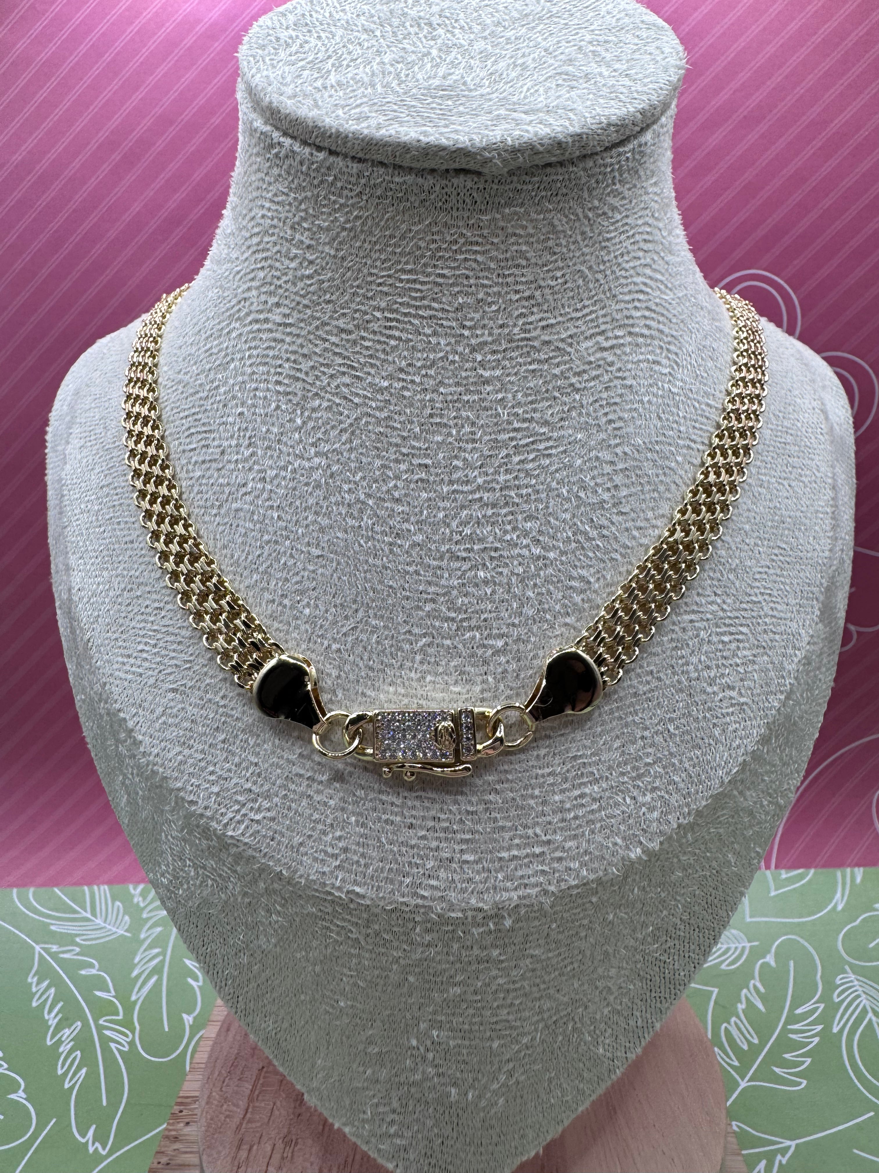 14K 24in Chino Monaco Necklace