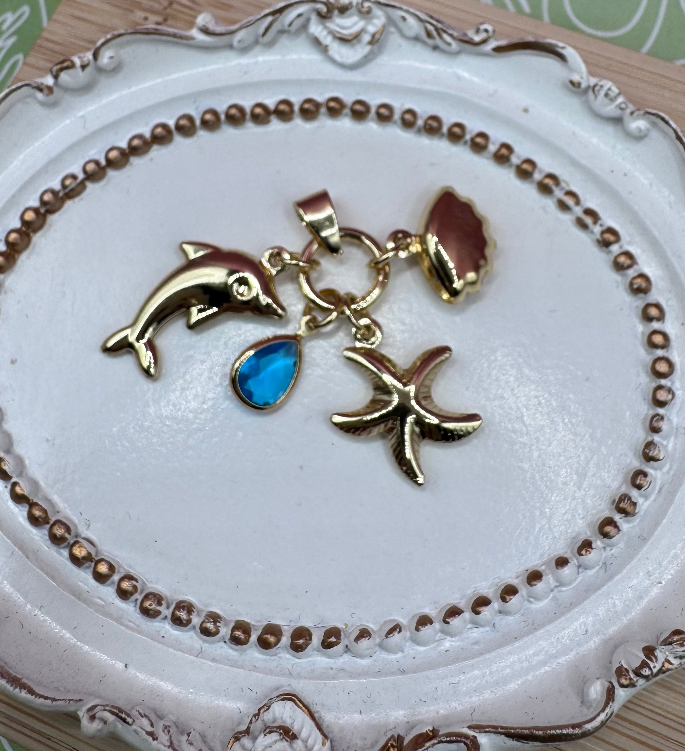 14K Charm Pendant Ocean GS-18820001