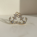 14K INSP CC Anchor Stud Earrings RQ221